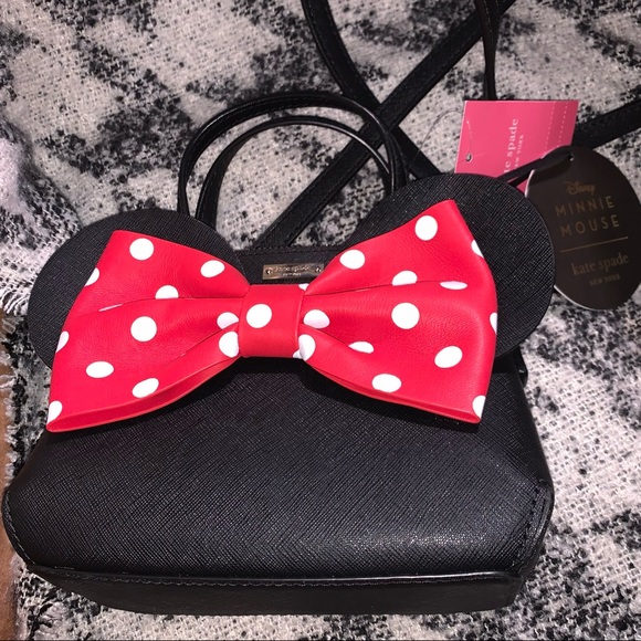 Kate Spade New York X Minnie Mouse Small Neema Backpack, Wallet, & Crossbody NWT - Picture 9 of 13